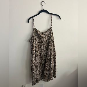 Wednesdays Girl Leopard Print Swing dress.
